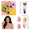 8kit De Esponja Para Maquillaje Con Brochas Kabuki Para Base