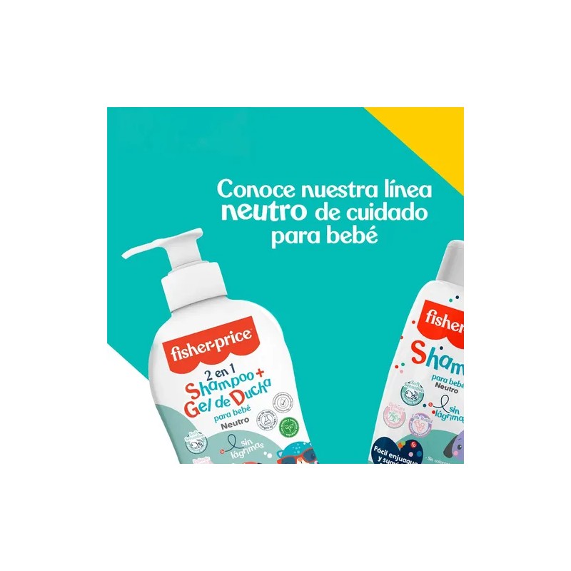 Shampoo Para Bebe Fisher-price Hipoalergénico Neutro 300 Ml