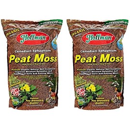 Hoffman 15503 Canadian Sphagnum Peat Moss, 10 Quarts (2-Pack)