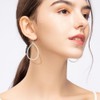 ANATTASOUL 4 Pairs Dangle Earrings in Teardrop Shape with Simulated