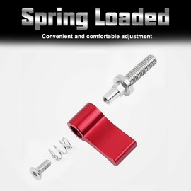 SPEEDWOX10 Pcs M4 17mm Screw with Handle Thumb Screw Male Threading Rotating Knob Adjustable Thumb Lever Screw Rotating Knob Adjustable Thumb Lever Screw Rotating Knob with Single Wing(Red)