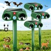 Solar Ultrasonic Animal Repeller 4 Pack Sonic Fortress Pro Deer