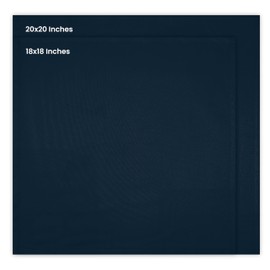 Utopia Kitchen Navy Blue Cloth Napkins [12 Pack, 18x18 Inch] Absorbent Cotton Blend Washable and Reusable for Dinner, Restaurant, Lunch, Wedding and Hotel