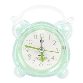 Meyaus 3 in Transparent Crystal Plastic Alarm Clock Silent Non Ticking Night Light Clock