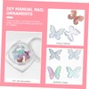 Outanaya Fashionable 3D Butterfly Press on Nails Create Unique Nail