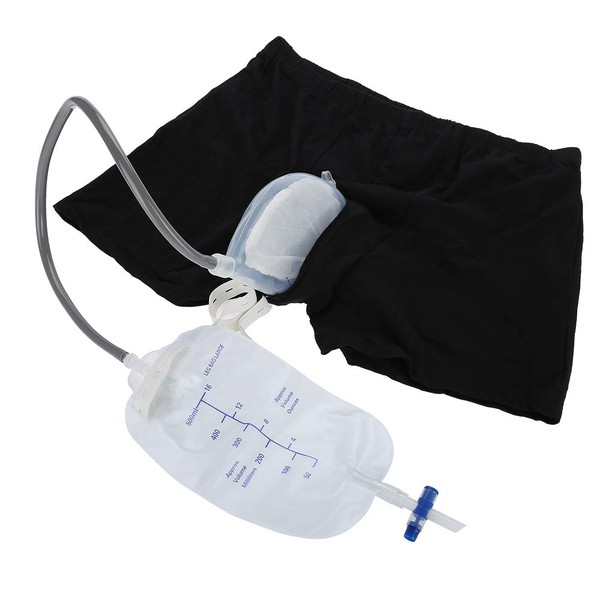 Antilog Portable Wearable Urine Bag, Elder Pee Bag Urinary Incontinence Leakproof Pants Spill Proof System Band Collection Bag Leg Pee Holder for Elder