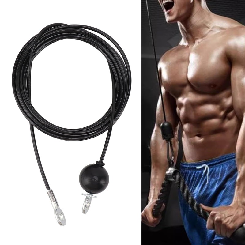 Odorkle Fitness Pulley Cable, Heavy Duty Steel Wire Pulldown Cable
