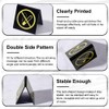 AHANDMAKER Pack of 10 Double Sided Acrylic No Smoking Table