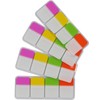 Extra Thick Tabs Flags Assorted Bright, 1 x 1.5 Inch
