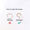 LUCKYJEWUS Small Gold Sterling Silver Huggie Hoop Earrings for Women