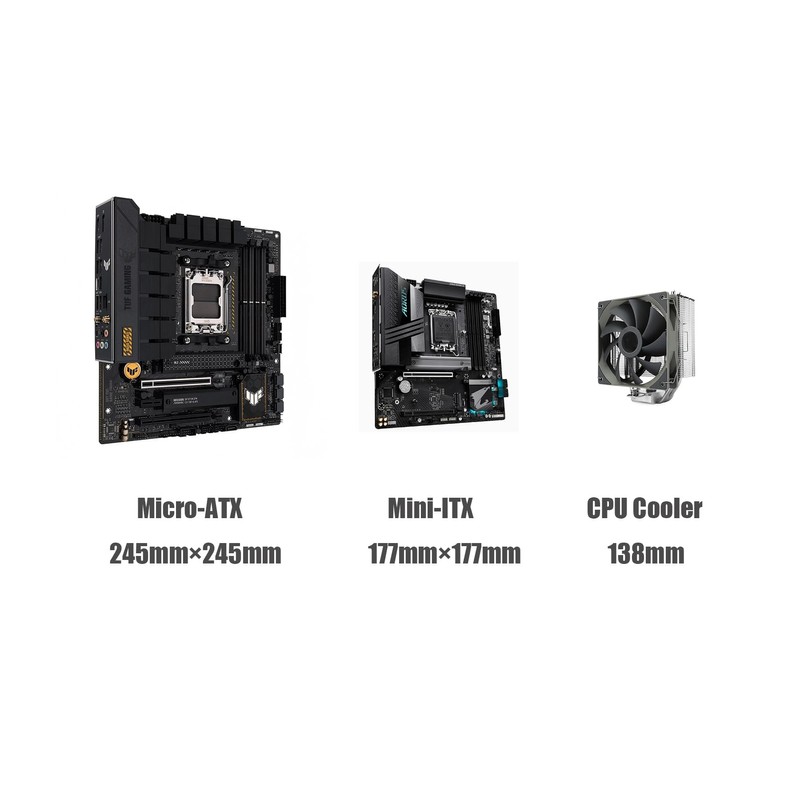 ALAMENGDA V500 Mini Portable M-ATX/ITX Computer Case, MINI-Tower CASE, Full