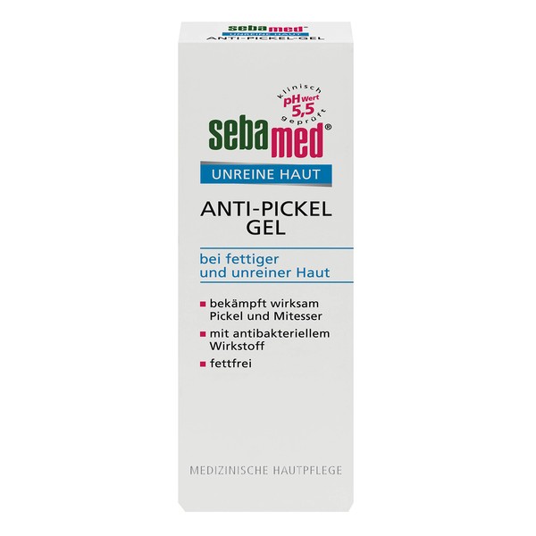 Sebamed Unreine Haut Anti Spot Gel Value Pack of 2 Effectively Fights Pimples and Blackheads and Nourishes Skin at the Same Time
