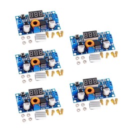 5pcs DC-DC 5A XL4015 75W Converter 4-38V to 1.25-36V Buck-Down Voltage Regulator Module