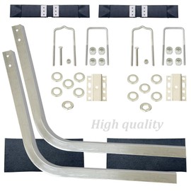 FINALAWOLF Boat Trailer Guide,Replaceable Boat Trailer Guide,20-inch Aluminum Square Tube kit, 316 Stainless Steel Trailer Guide Bar Heavy Duty Roller Guide