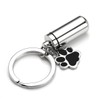 PiercingJak Cremation Jewelry Urn Keychain for Ashes Stainless Steel Pet
