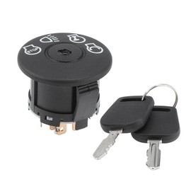INFINAUTO 7-Terminals Ignition Switch with Key for Cub Cadet XT1-LT46 XT2-LX42, for Troy Bilt TB30R TB46, for MTD for Craftsman T1000 T1200 T1400 Riding Mower No.92506119c/72504227/72504230