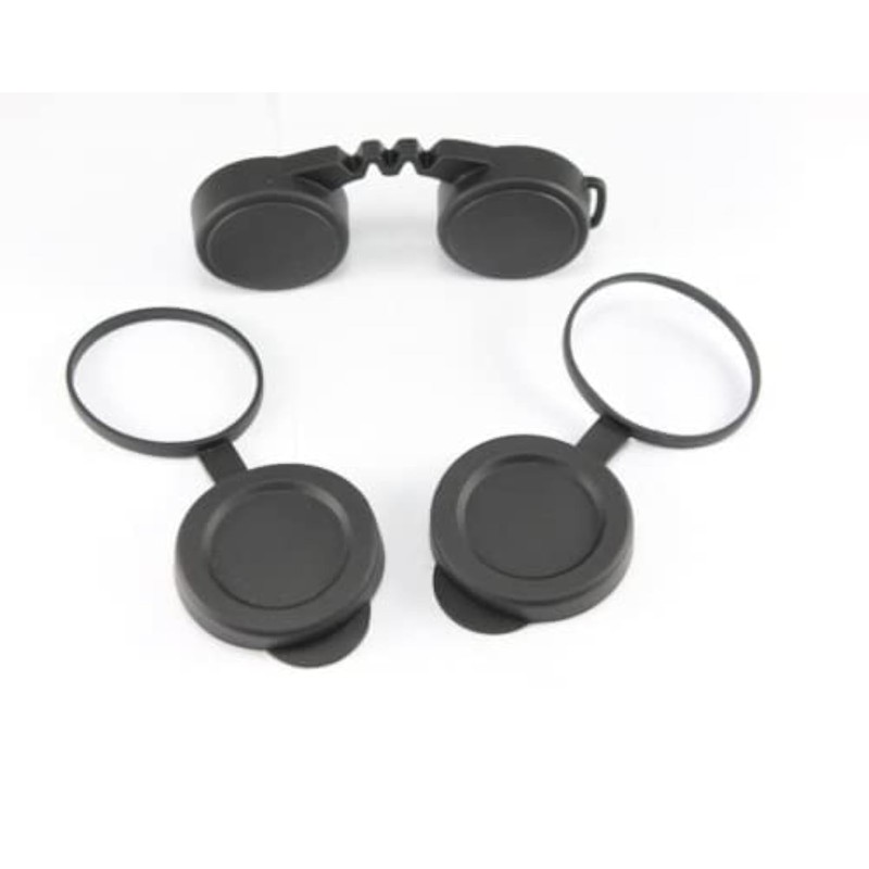 10x42 Rubber Lens Caps for Binoculars + Rainguard,Objective Optics Protection