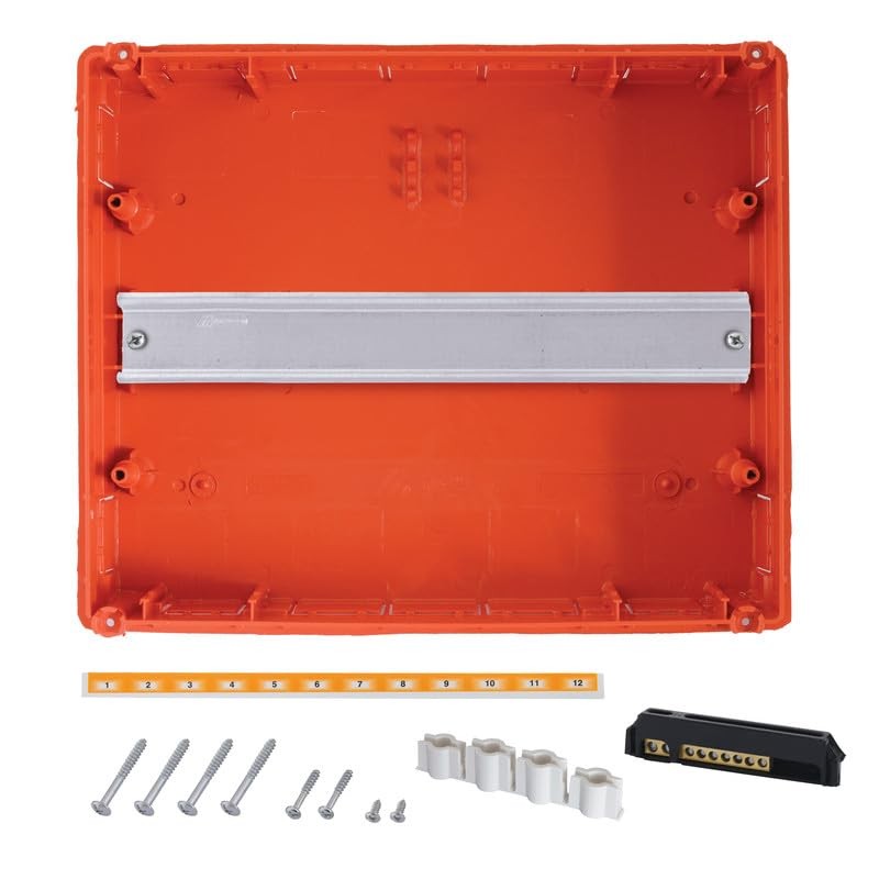 Lion Electric Fuse Box Flush-Mounted 1 Row 12 Modules Small