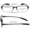 Mcoorn Anti Reflective Coating Reading Glasses(Flexible and Lightweight) Plastic Readers