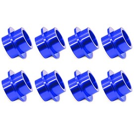 8-Pack Aluminum Self Centering Inline Roller Ice Skate Gasket Bearing Bushing Spacers for 8mm Axles Wheel Center Men Women Outdoor Skating Parts Scooter Quad Wheels Shoes Precision Durable (Blue)