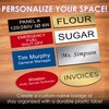 Oval Name Badge Blanks with Pin - 10 Pack (Black)