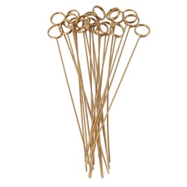 50Pcs Metal Floral Place Card Holder, 6inch Flower Picks Clip, Gold Floral Card Holder Clip, Floral Picks Clips for Wedding & Flower Arrangements, Craft Wire Clip Table Card