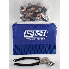 KSG1S25P 1/2 x 1/2 Cleco Side-Grip Clamps (SET OF 25) + Cleco Pliers w/Carry Bag