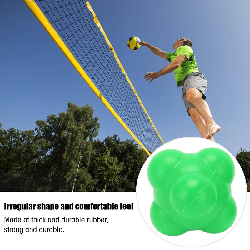 2pcs Rubber Reaction Bounce Balls Irregular Shape Reaction Balls for