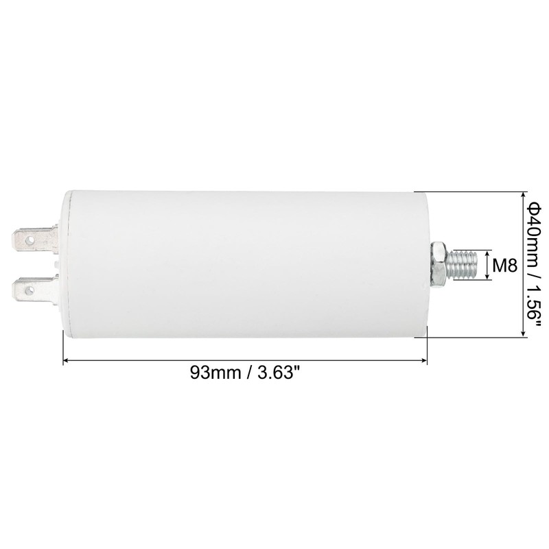 PATIKIL CBB60 30uf Running Capacitor, AC 450V 4 Pins 50/60Hz