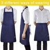 Viedouce 2-Pack of Waterproof Cooking Aprons with Pockets, Adjustable Kitchen