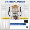 RAFECIEE Black Front Door Handle and Deadbolt Set, Front Door