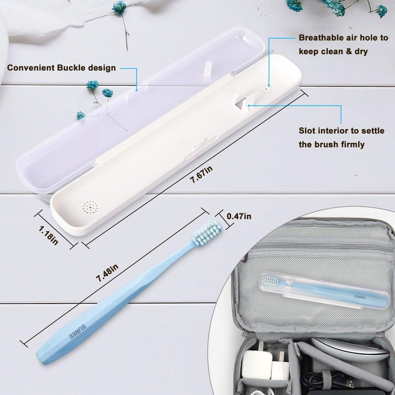 SUREE Extra Soft Toothbrush for Sensitive Teeth, Upgraded 10000 Ultra