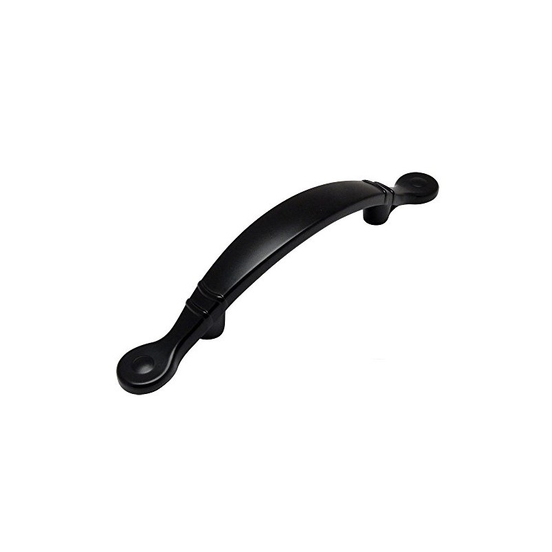 Cosmas® 9980FB Flat Black Cabinet Hardware Arched Handle Pull -