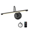 JOOSENLUX Modern Wall Lights Battery Operated Black Wireless Picture Lights