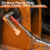 THINKWORK Grease Gun Coupler, 90° Degree Grease Gun Tips, Strong