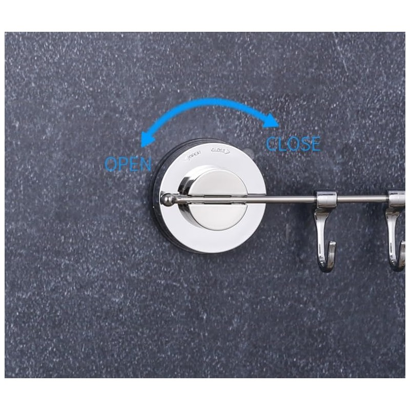 GEEKHOM Hook Rack for Kitchen, Kitchen Holder No Drilling with