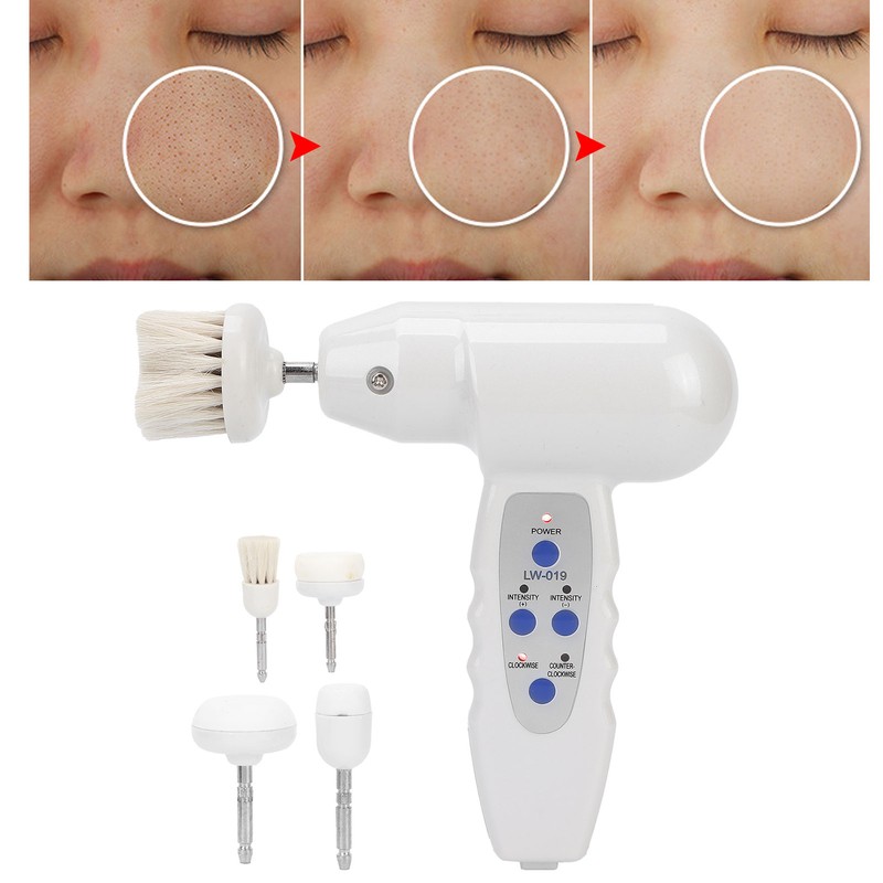 Electric Facial Cleansing Brush Plastic Rotary Exfoliating Brush Rechargeable Face