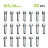Onipax M5x20mm Bike Hex Socket Thread Stainless Steel Screws with