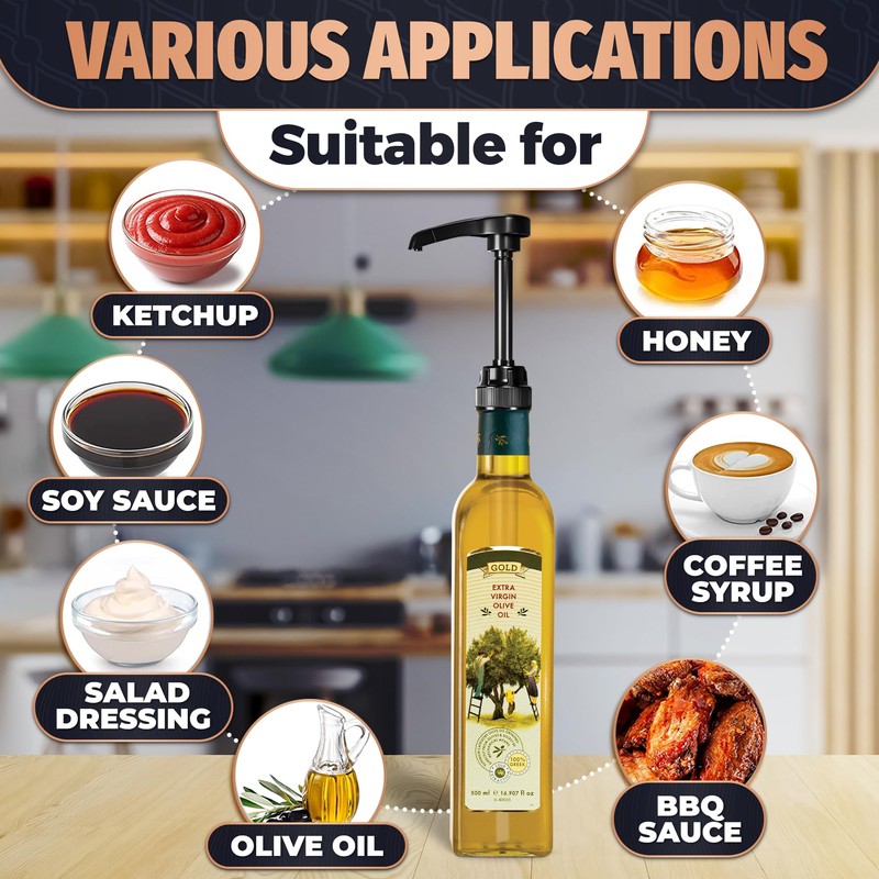 Set of 4 Syrup Pumps for Coffee Bar - Christmas