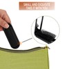 2 Pcs Foldable Hair Brush with Mirror Portable Travel Hair