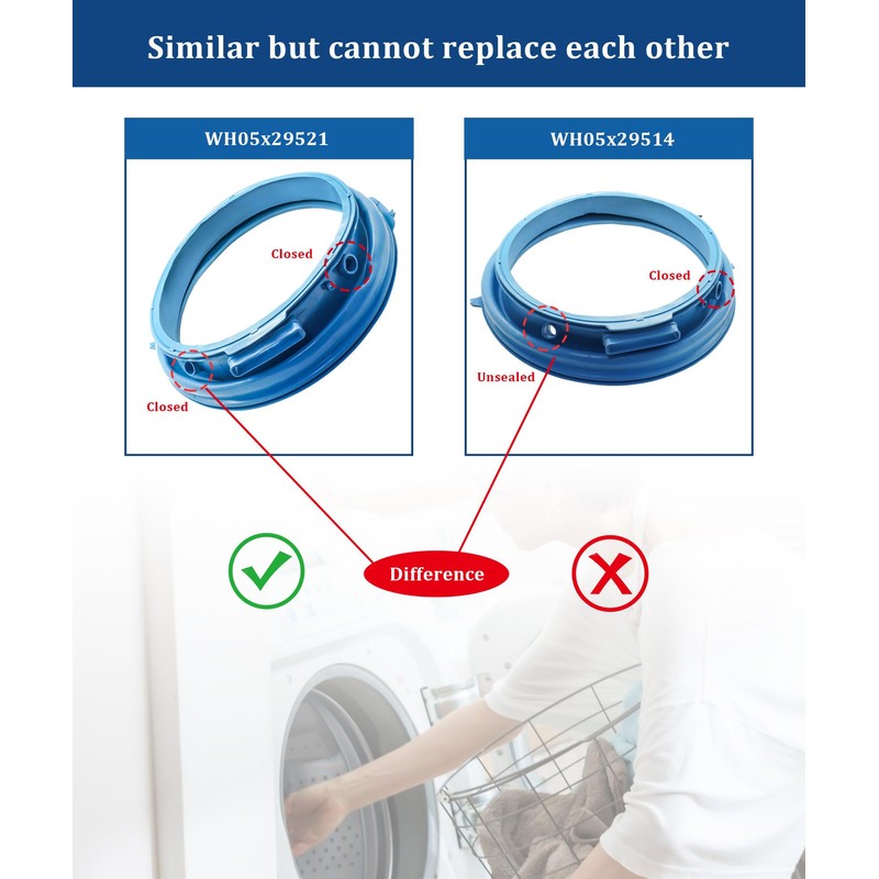 WH05X29521 Front Load Washer Rubber Seal