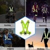 BZKSER Adjustable Reflective Bands, Reflective Strap with 2 Reflective Safety