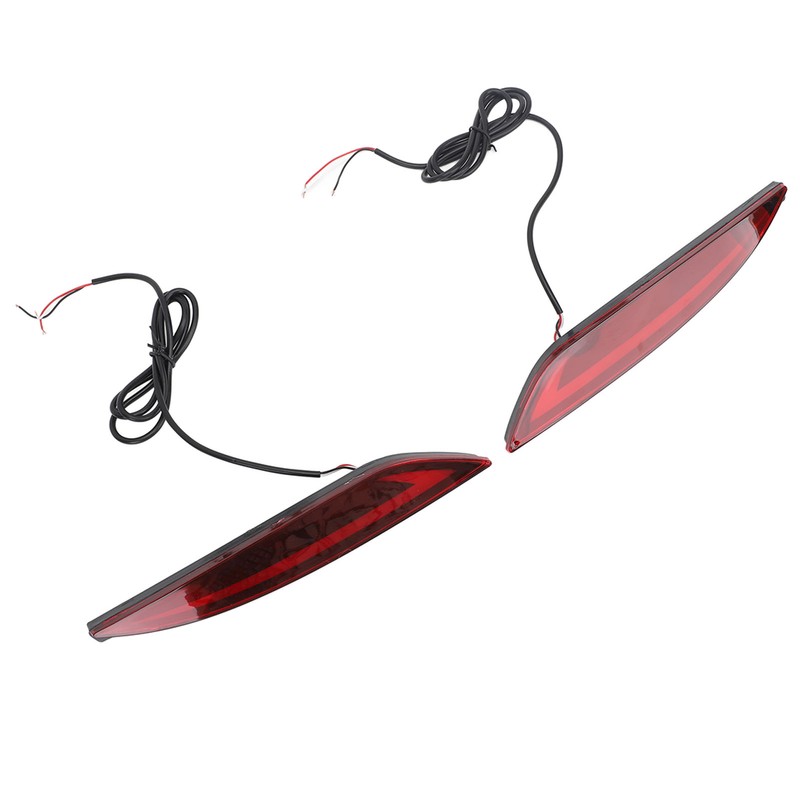 2Pcs LED Rear Bumper Reflector Light Waterproof Super Bright Long
