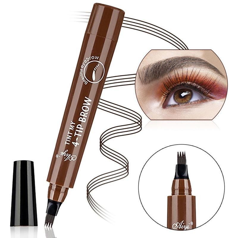 Four Claw Liquid Eye Brow Pen, 1 CountWaterproof Long-lasting Eyebrow