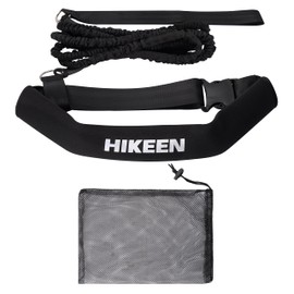 Hikeen Swimming Training Belt 4M Swim Tether Swim in Place Harness Stationary Swimming Aquatic Resistance Belt（2Pack
