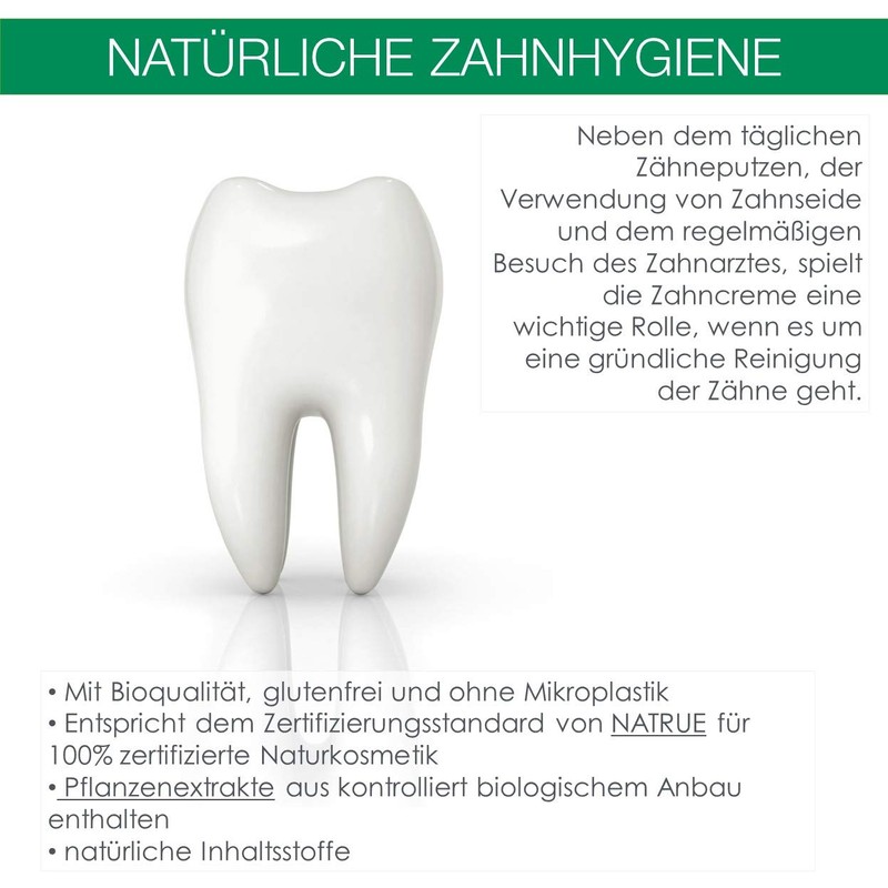 LOGODENT Naturkosmetik EXTRAFRISCHER RUNDUMSCHUTZ daily care Zahncreme mit Fluorid, Mit