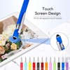 YWKJDDM Ballpoint Pen with Stylus Tip, 15PCS Retractable Ballpoint Pens,