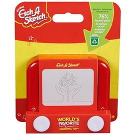 Etch A Sketch Pocket, 76% de plástico Reciclado, la Primera Pantalla mágica, Juguetes para Dibujar para niños y niñas a Partir de 3 años