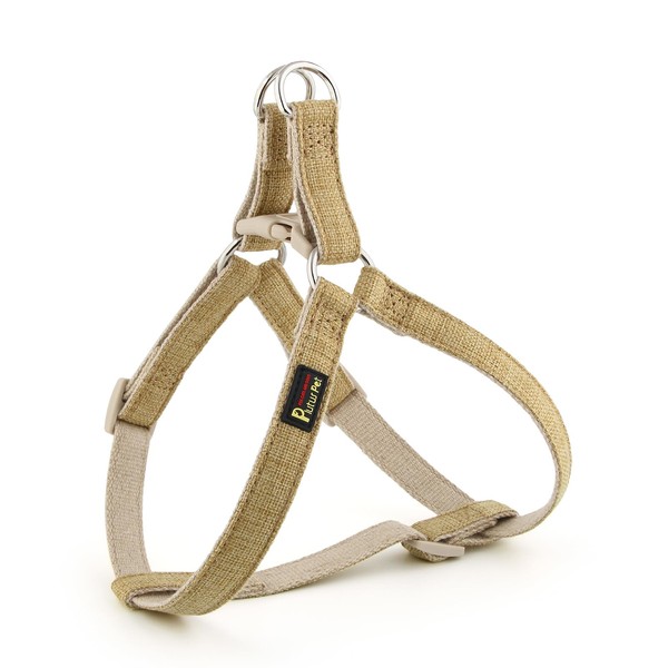 Plutus Pet Cotton Hemp Step in Dog Harness, Sustainable, Lightweight