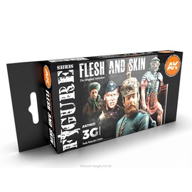 AK Interactive AK11621 Flesh and Skin Colours Set (The Original Selection) 6 x 17 ml